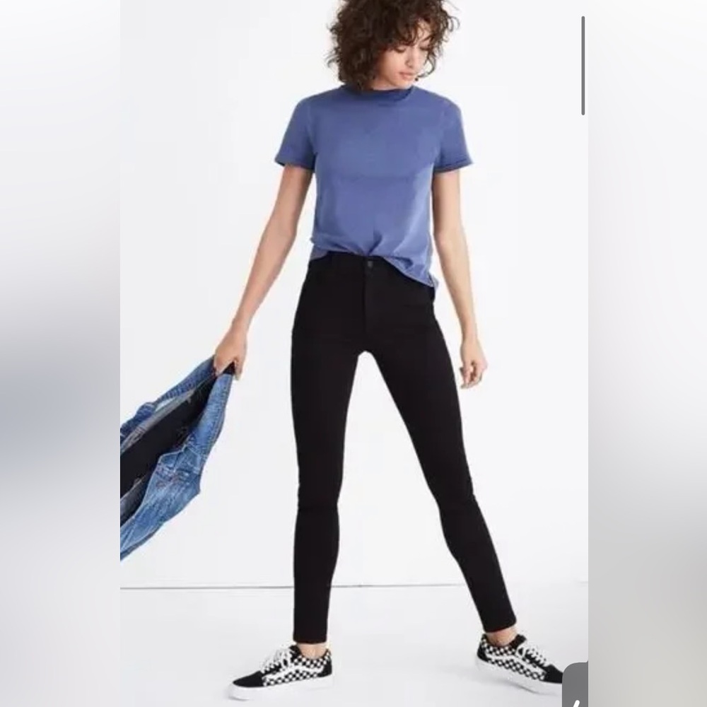 Madewell Roadtripper Size‎ 23 Mid Rise Black Dark wash Skinny Jeans